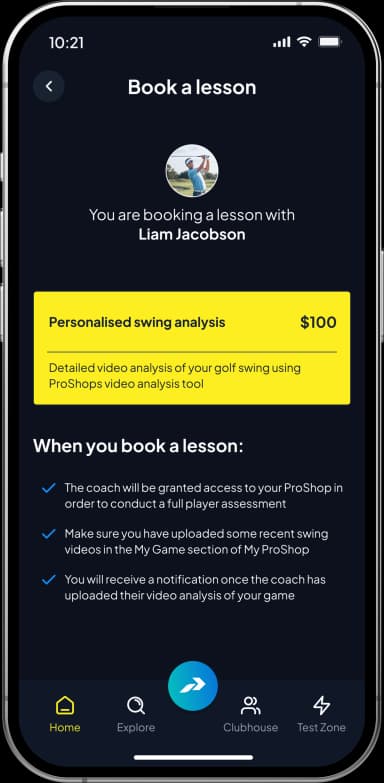 ProShop App - Lesson Booking