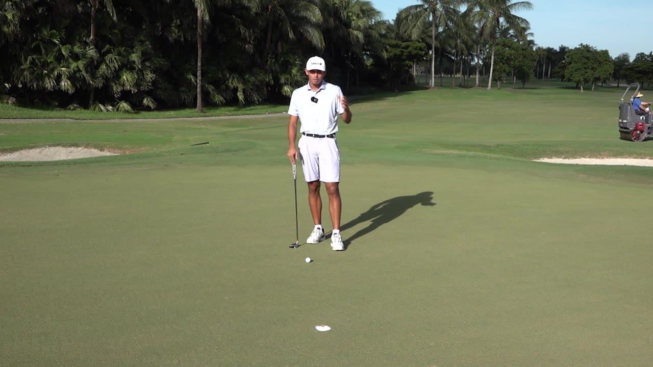 PUTTING DRILL #3 - ONE HANDED